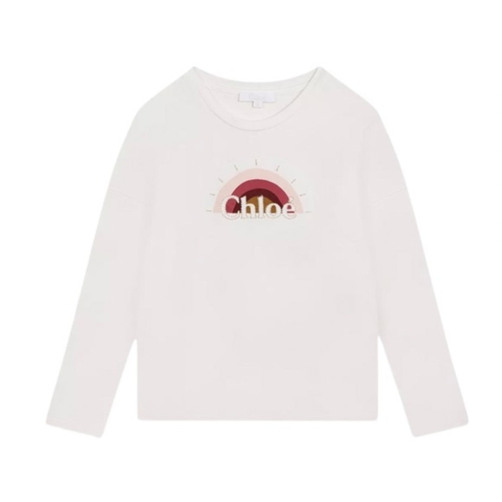 CHLOE GIRLS RAINBOW LONG SLEEVE TEE